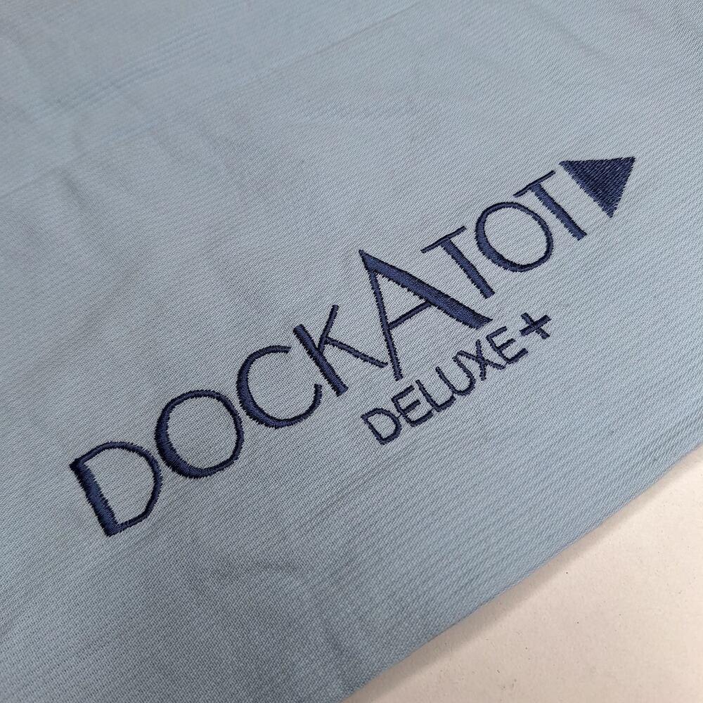 Dockatot Deluxe Replacement Cover Blue Ribbed 0-8 months